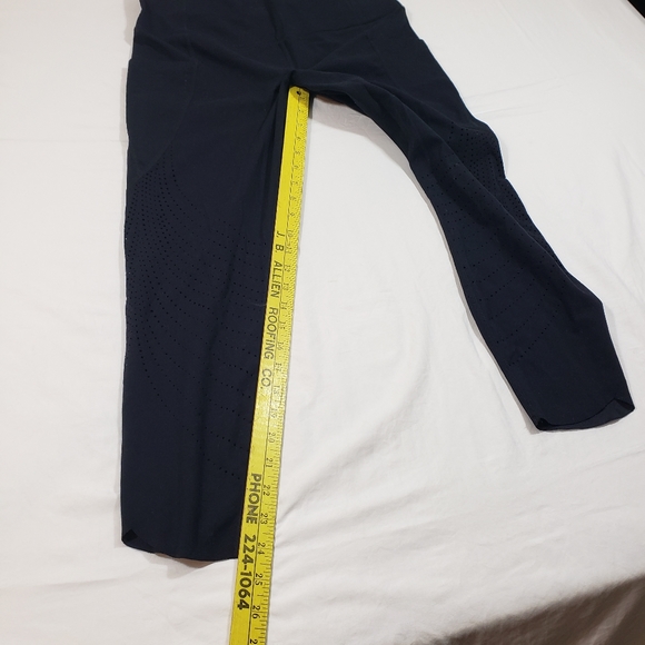 Members Mark Active Pocket Legging Capris Mesh Athletic Yoga Womens Black Pants - Picture 6 of 10